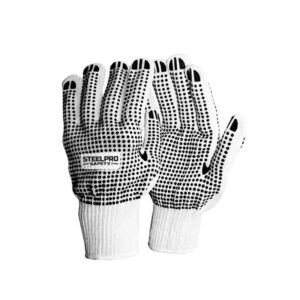 GUANTES DE HILO CON PUNTOS DE PVC